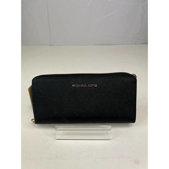 Michael Kors Leather Cont Wristlet NWT - Picture 1 of 6